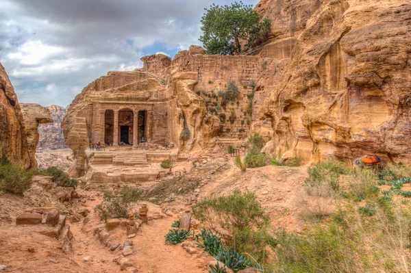 Trädgårds-korridoren på Petra, Jordanien — Stockfoto