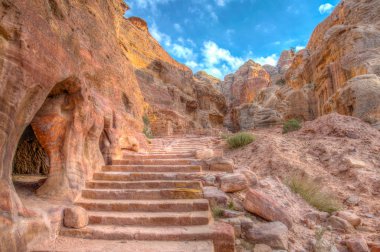 Roma askerin mezarı Petra, Jordan