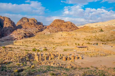 Petra, Jordan büyük tapınağın kalıntıları
