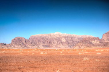 wadi rum çölde Ürdün peyzaj 