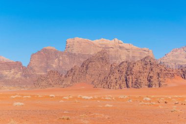 wadi rum çölde Ürdün peyzaj 