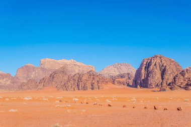 wadi rum çölde Ürdün peyzaj 