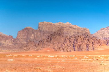 wadi rum çölde Ürdün peyzaj 
