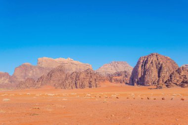 wadi rum çölde Ürdün peyzaj 
