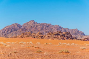 wadi rum çölde Ürdün peyzaj 