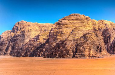 wadi rum çölde Ürdün peyzaj 