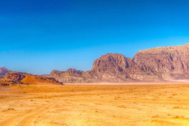 wadi rum çölde Ürdün peyzaj 