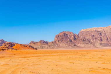 wadi rum çölde Ürdün peyzaj 