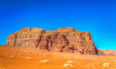 wadi rum çölde Ürdün peyzaj 