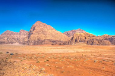 wadi rum çölde Ürdün peyzaj 
