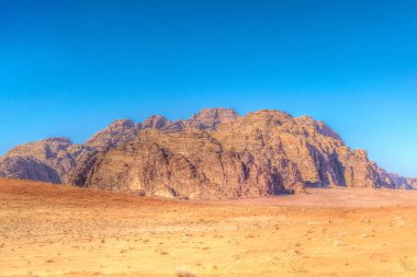 wadi rum çölde Ürdün peyzaj 