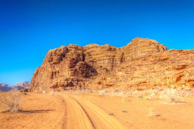 wadi rum çölde Ürdün peyzaj 