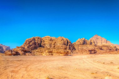 wadi rum çölde Ürdün peyzaj 