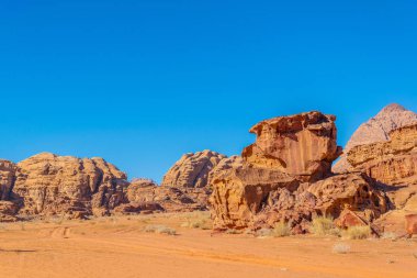 wadi rum çölde Ürdün peyzaj 