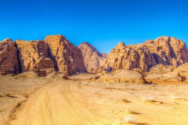 wadi rum çölde Ürdün peyzaj 