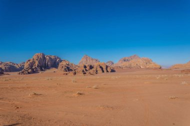 wadi rum çölde Ürdün peyzaj 