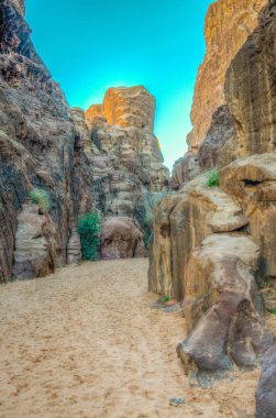 Abu Khashaba siq jordan çölde Wadi Rum