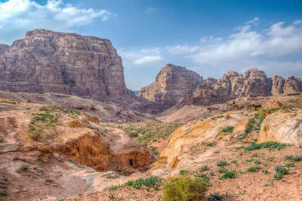 Vallei van de Petra in Jordanië — Stockfoto