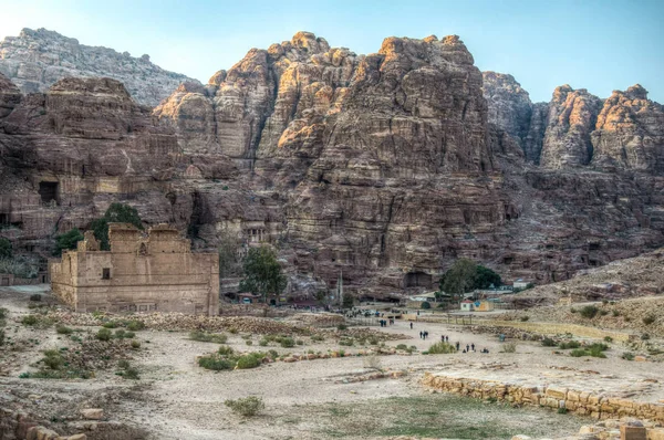 约旦Petra的Qasr al Bint — 图库照片