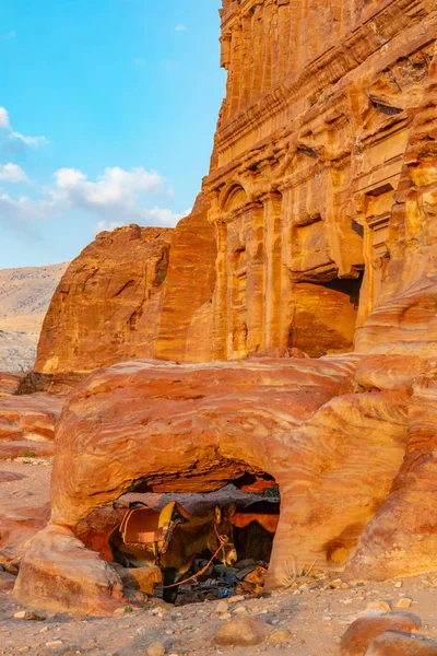 Seidengrab in Petra, Jordanien — Stockfoto