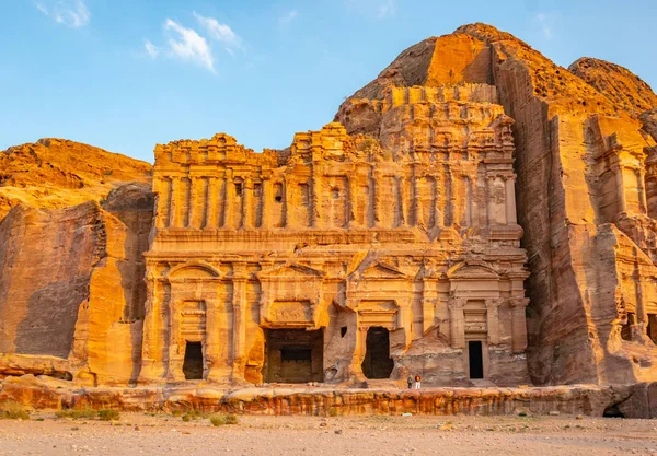 Paleis tombe in petra, Jordan — Stockfoto