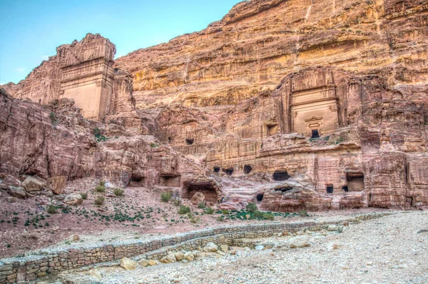 Kral mezarları, Petra, Ürdün — Stok fotoğraf