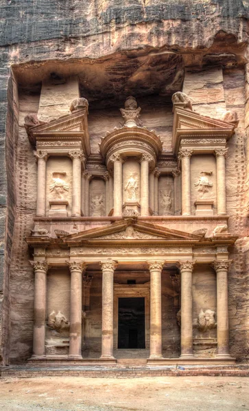 Al Khazneh túmulo também chamado Tesouro em Petra, Jordânia — Fotografia de Stock