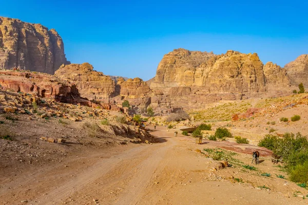 Údolí Petra v Jordánsku — Stock fotografie