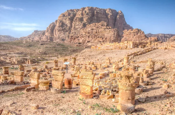 Temple des lions ailés à Petra, Jordanie — Photo