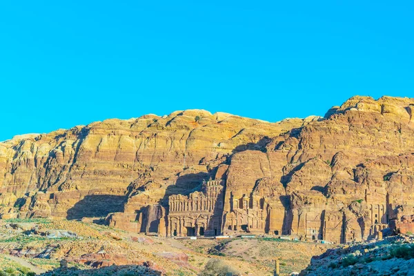 Tombeaux de l'Urne, de la Soie, de Corinthe et du Palais à Pétra, Jordanie — Photo