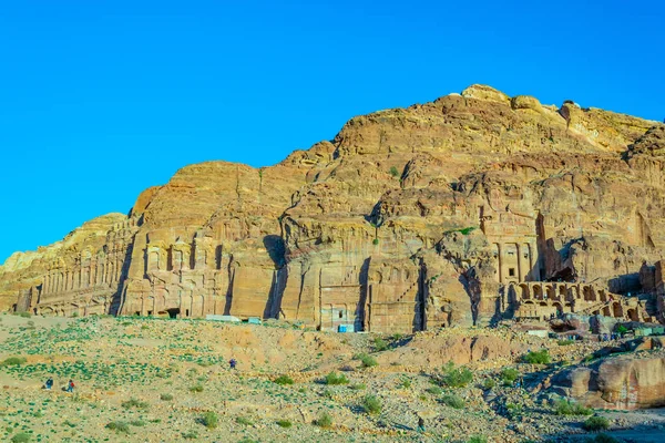 Tombeaux de l'Urne, de la Soie, de Corinthe et du Palais à Pétra, Jordanie — Photo