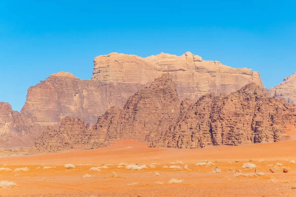 Wadi rum çölde Ürdün peyzaj — Stok fotoğraf
