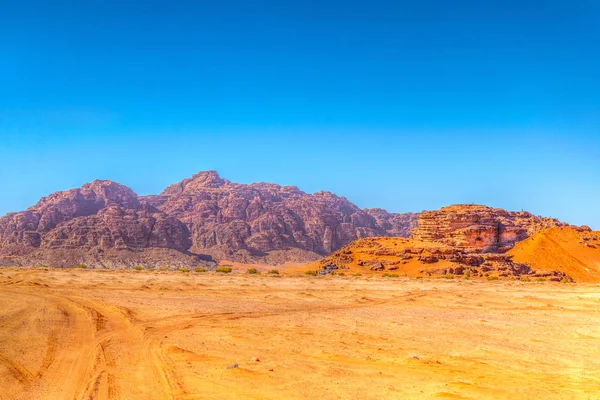 Paisagem do deserto de Wadi Rum na Jordânia — Fotografia de Stock