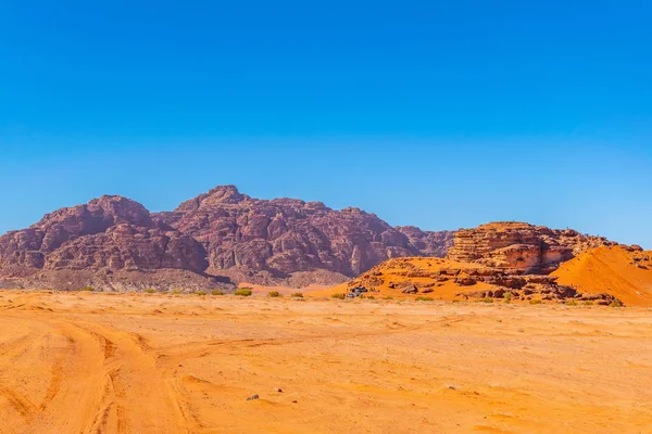 Paisagem do deserto de Wadi Rum na Jordânia — Fotografia de Stock