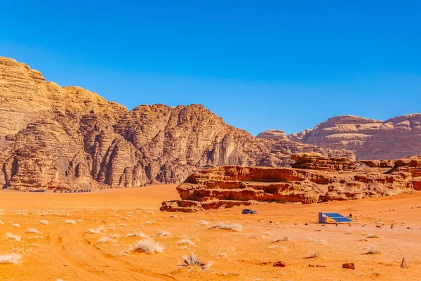 Paisaje del desierto del ron Wadi en Jordania — Foto de Stock