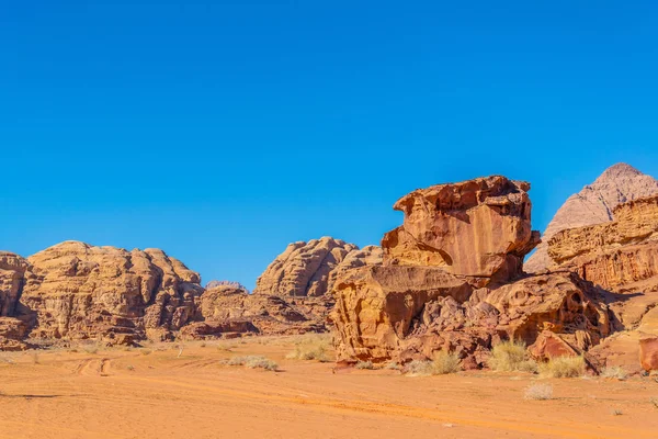 Landschaft der Wadi-Rum-Wüste in Jordanien — Stockfoto