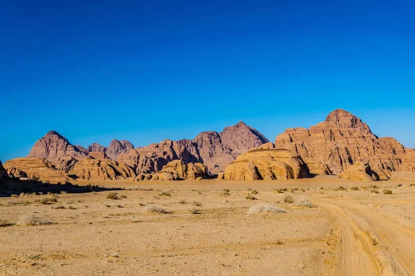 Paisagem do deserto de Wadi Rum na Jordânia — Fotografia de Stock