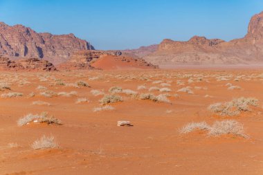 wadi rum çölde Ürdün peyzaj 