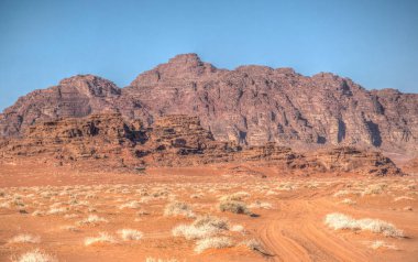 wadi rum çölde Ürdün peyzaj 