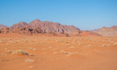 wadi rum çölde Ürdün peyzaj 
