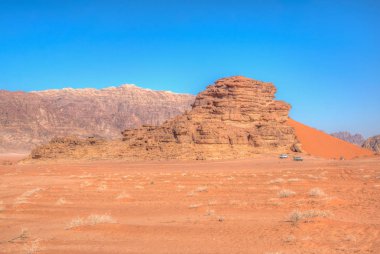 Kumul Wadi Rum, Jordan, görünümünü