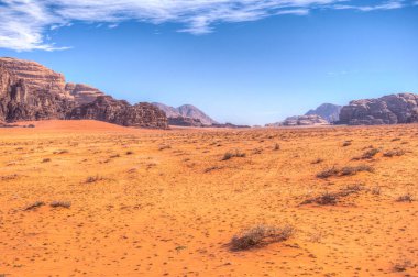 wadi rum çölde Ürdün peyzaj 
