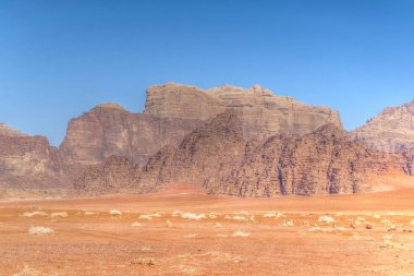 wadi rum çölde Ürdün peyzaj 