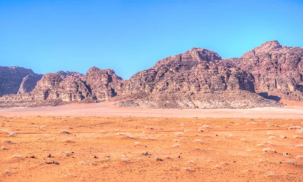 Landscape of Wadi Rum desert in Jordan — Stock Photo, Image