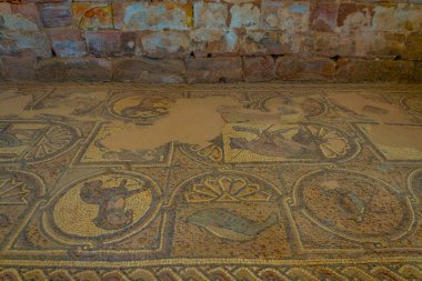 Petra, Jordan, 3 Ocak 2019: Petra iç kilisede Jord