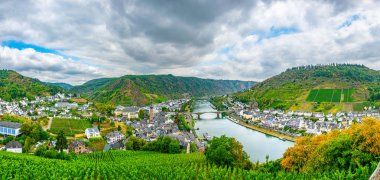 Cochem, Almanya 'nın havadan görünümü