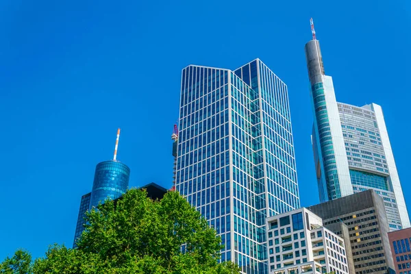 Skyscrapers in the financial center of Frankfurt, Germany