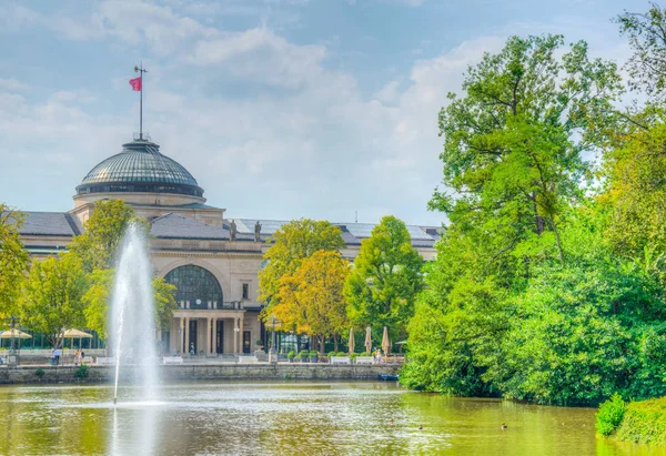 Kurhaus in Wiesbaden, Németország — Stock Fotó