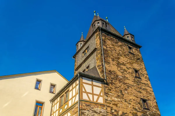 Münzturm in bacharach stadt in deutschland — Stockfoto