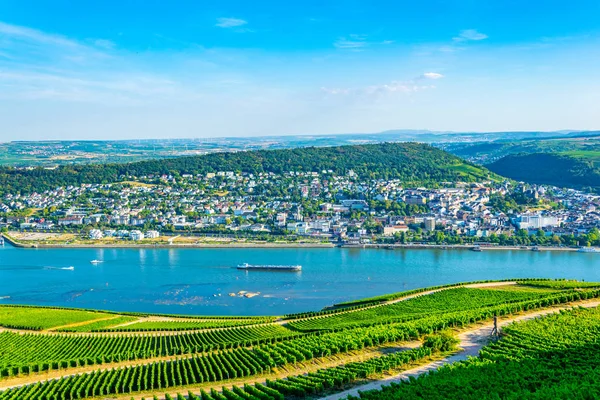 Aerial view of Bingen am Rhein in Germany Royalty Free Stock Images